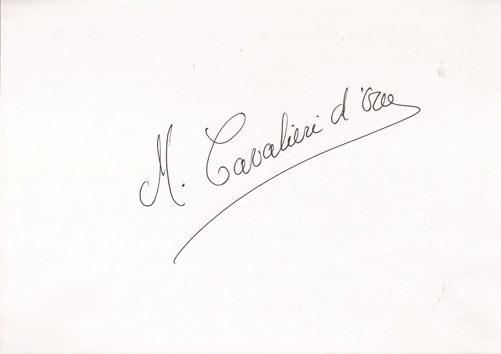 Marie Cavalieri D'Oro Orthographe